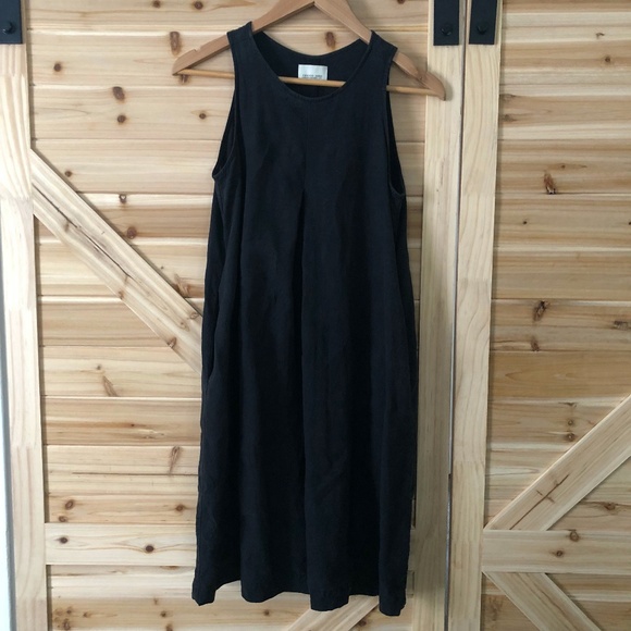 Amanda Moss Dresses & Skirts - Amanda Moss Pure Linen Dress S Soft Black *flaw*